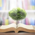 book of nature book of nature with grass and tree growth